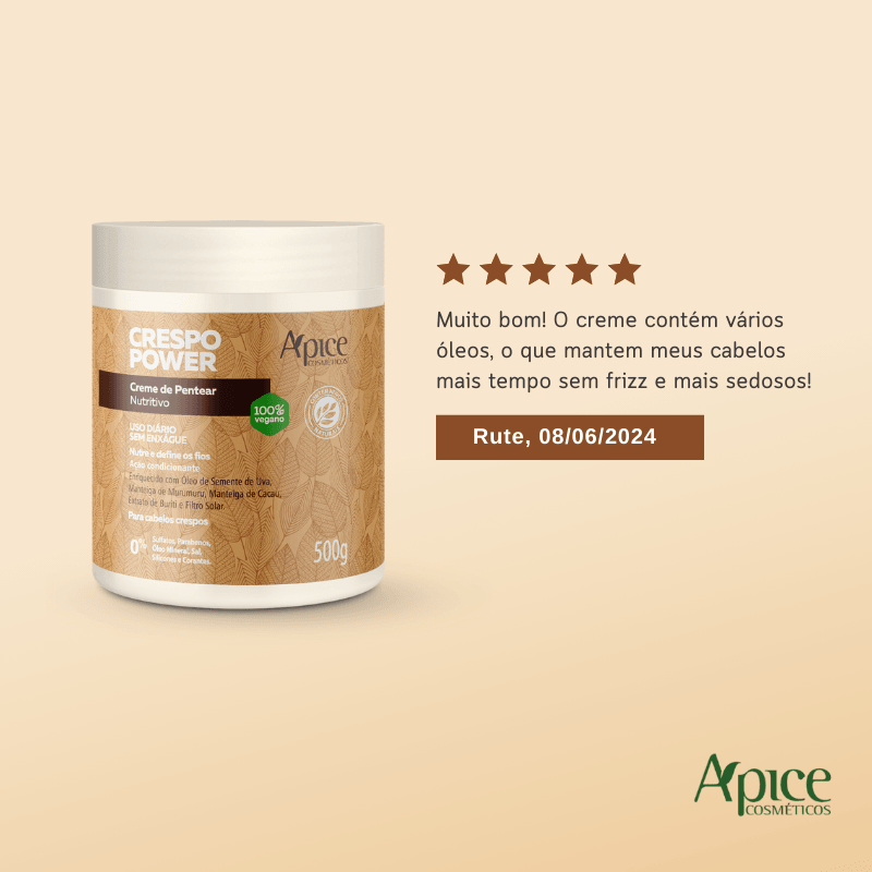 Kit Crespo Power - Co Wash, Condicionador e Creme de Pentear (3 ITENS)