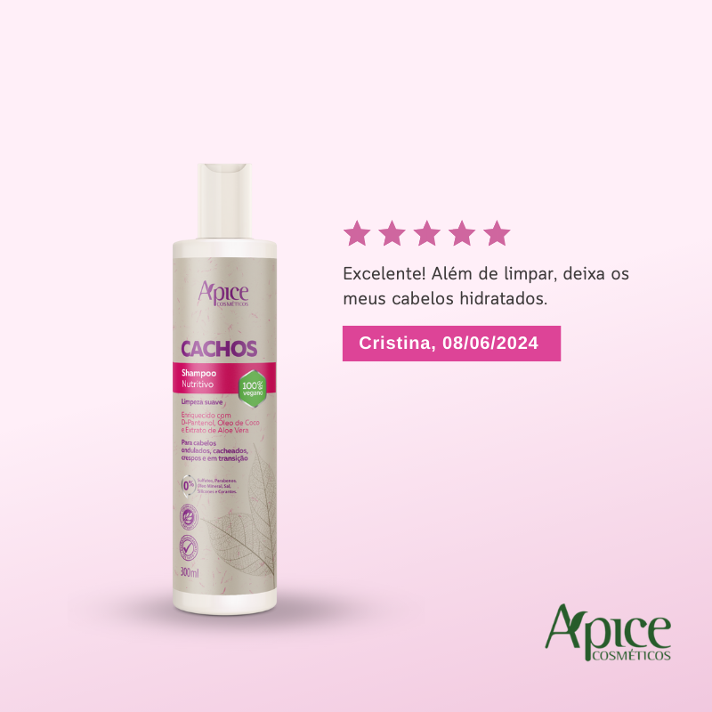 Kit Cachos - Shampoo, Condicionador, Gelatina, Máscara e Ativador (5 ITENS) - Vendah