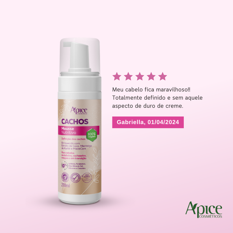 Kit Cachos Finalizadores - Mousse, Ativador e Gelatina (3 itens)