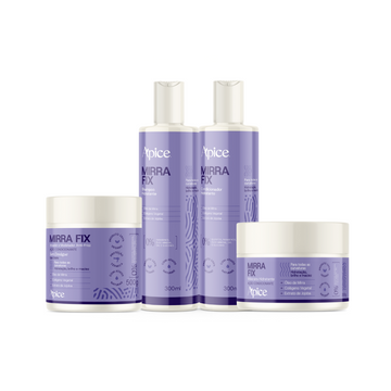 Kit Mirra Fix - Shampoo, Condicionador, Máscara e Ativador (4 ITENS)