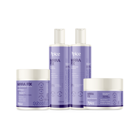 Kit Mirra Fix - Shampoo, Condicionador, Máscara e Ativador (4 ITENS)