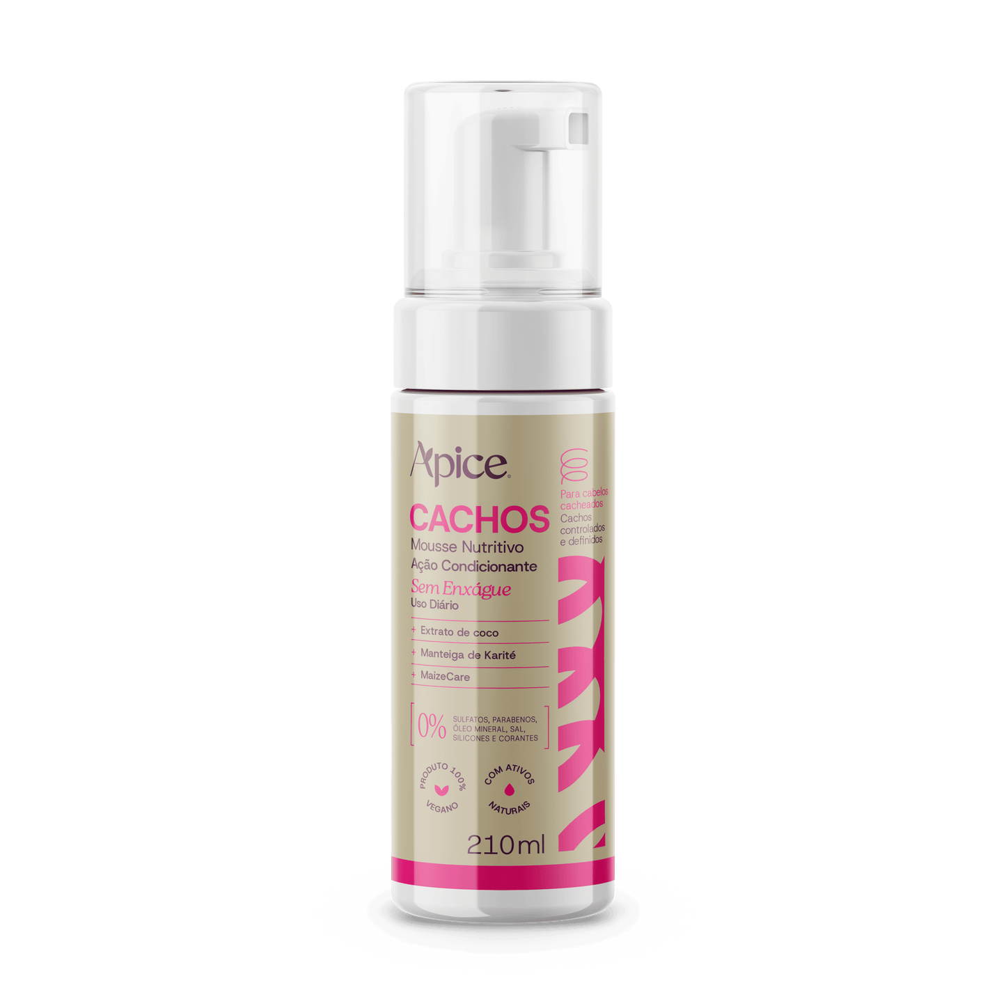 Mousse Nutritivo Cachos Essence 210 ml - Low Poo