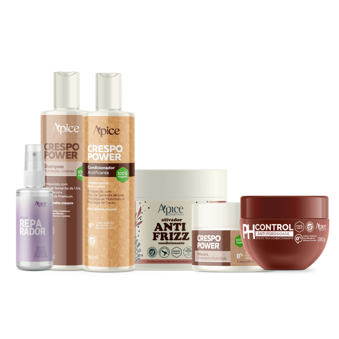 Kit Apice Box Crespo Power (6 itens) – Apice Cosmeticos