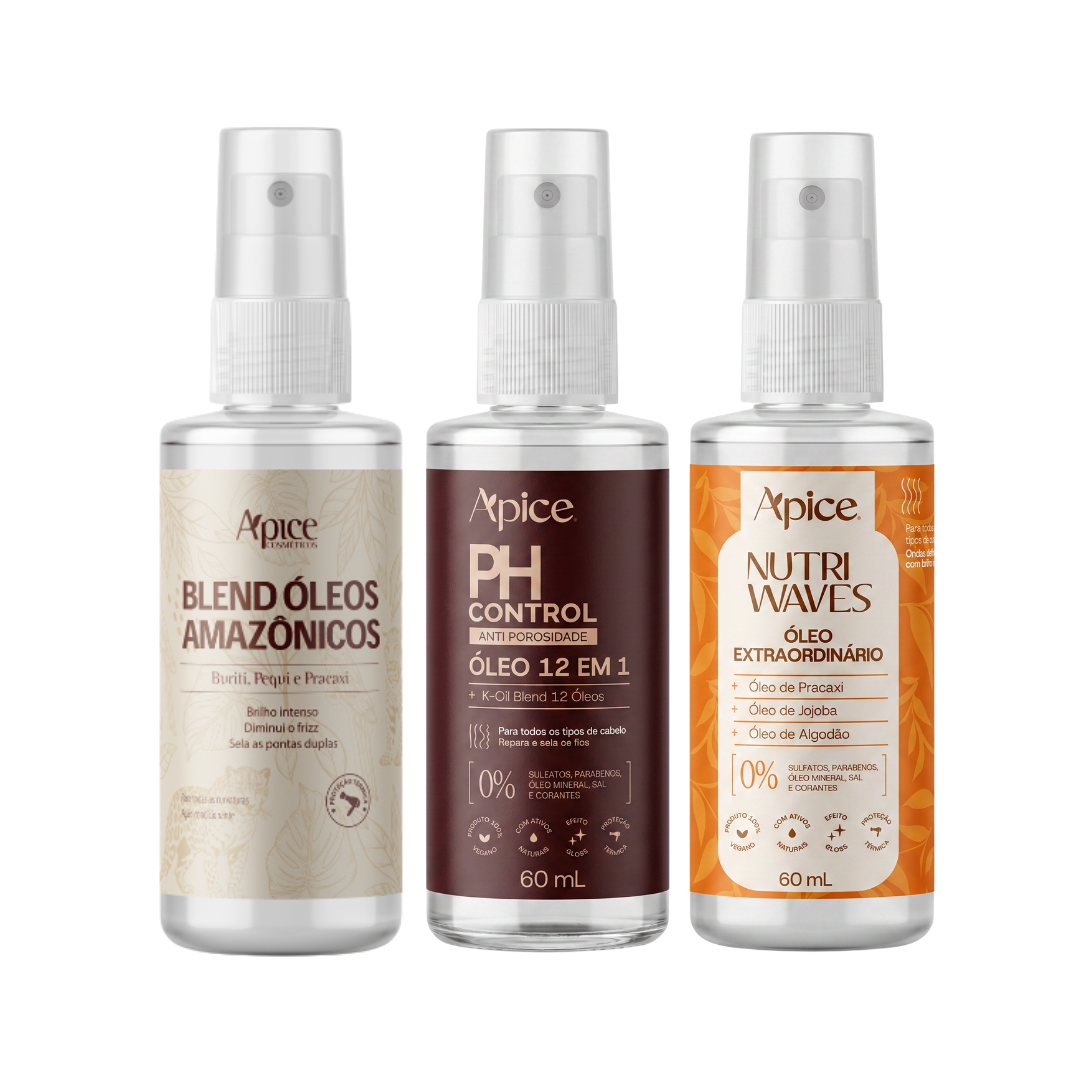 Kit Dupla Extraordinária - Blend de Óleos Amazônizos 60ml e Óleo Onduladas Nutri Waves 60ml