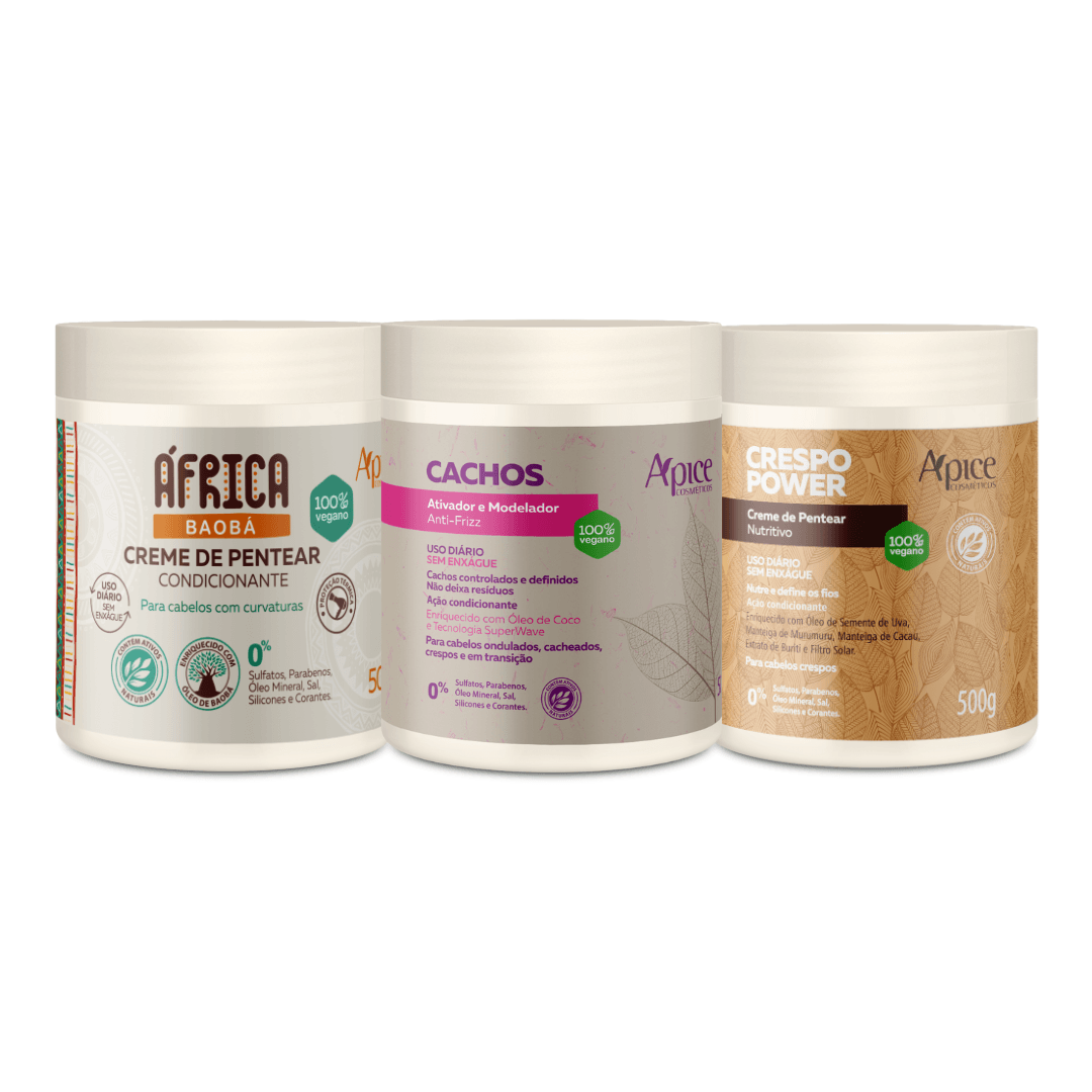 kit ativador e creme (3 itens) – Apice Cosmeticos