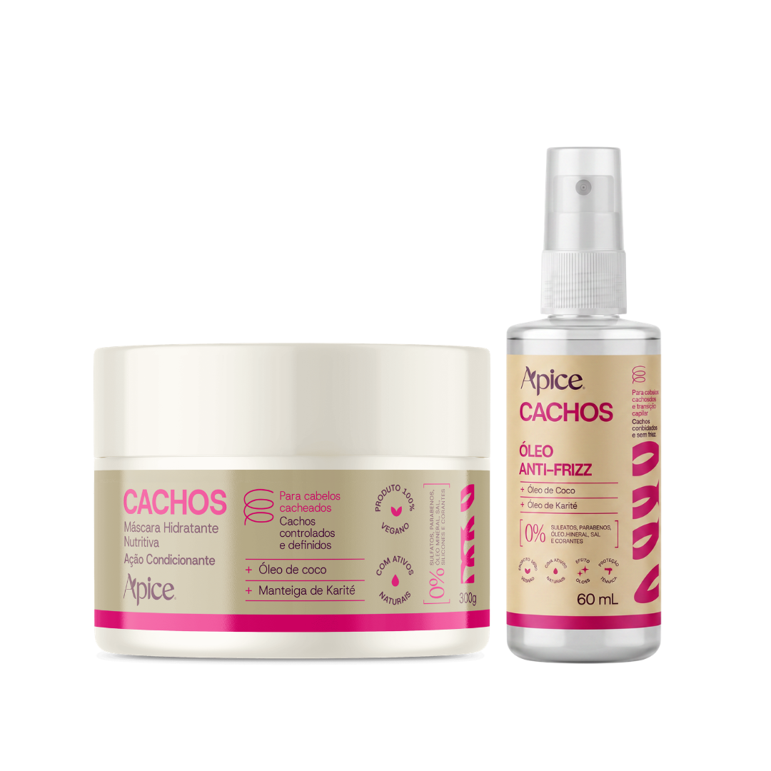 Kit Dupla Cachos - Máscara 300g e Óleo