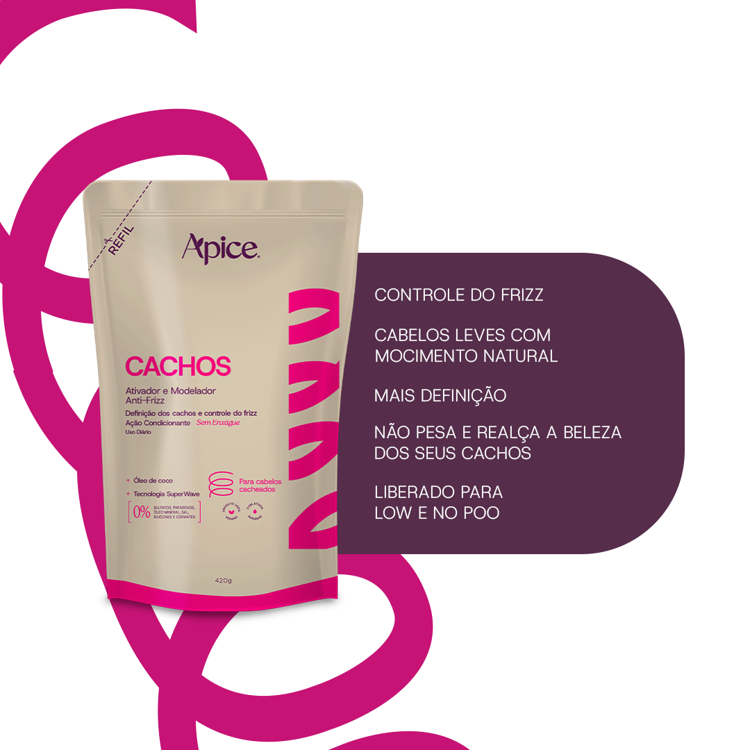 Ativador e Modelador Anti-Frizz Cachos Refil 420g