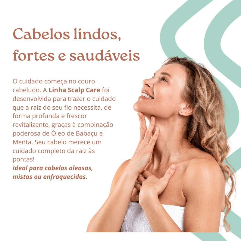 Kit Scalp Care - Shampoo em pasta, Condicionador, Máscara e Tônico (4 ITENS)
