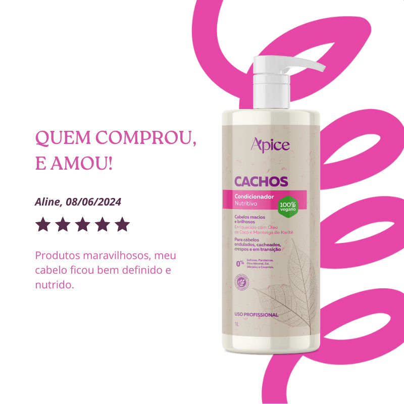 Condicionador Cachos Nutritivo 1000ml - Ação Condicionante
