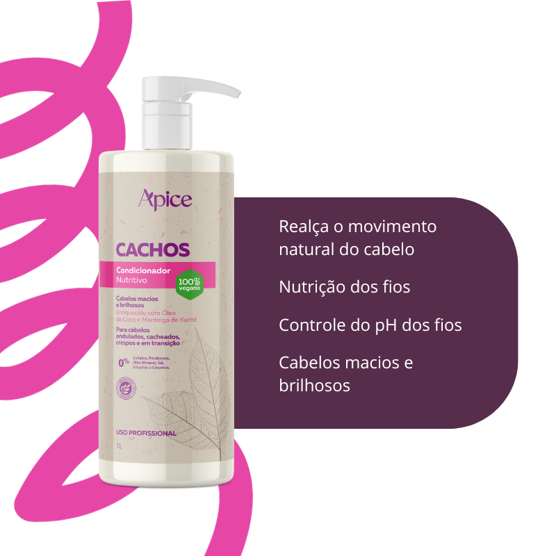 Gelatina Ativadora e Umidificadora Cachos 500ml - Low Poo / No Poo - Ação Condicionante