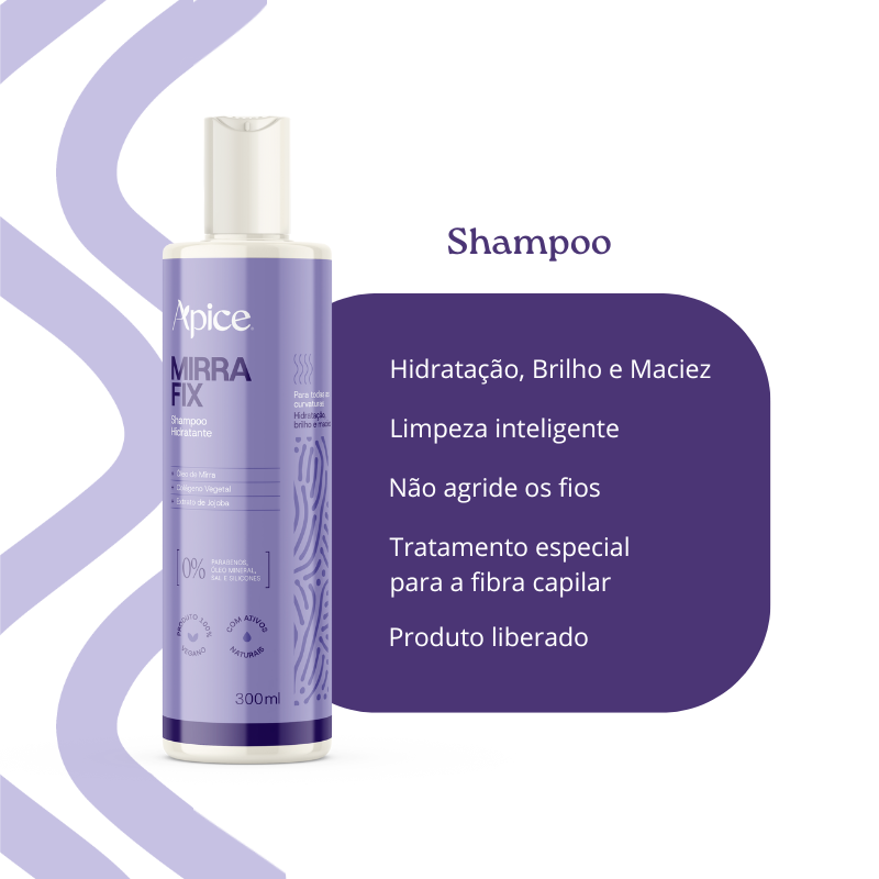 Kit Mirra Fix - Shampoo, Condicionador e Máscara (3 ITENS)