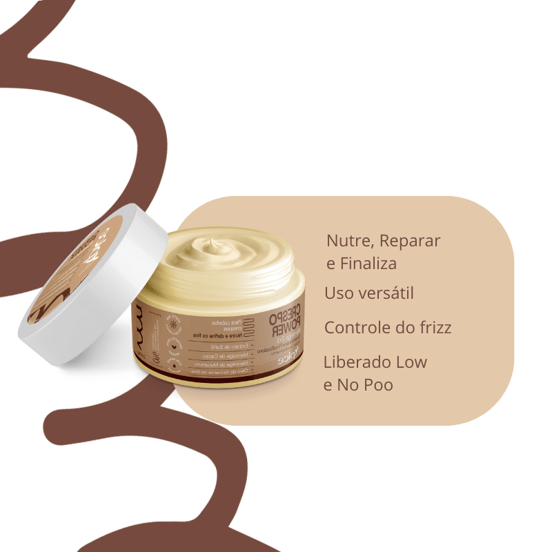 Kit Porosidade Zero Cachos / Crespo - Shampoo, Condicionador, Anti Porosidade e Manteiga 2x1