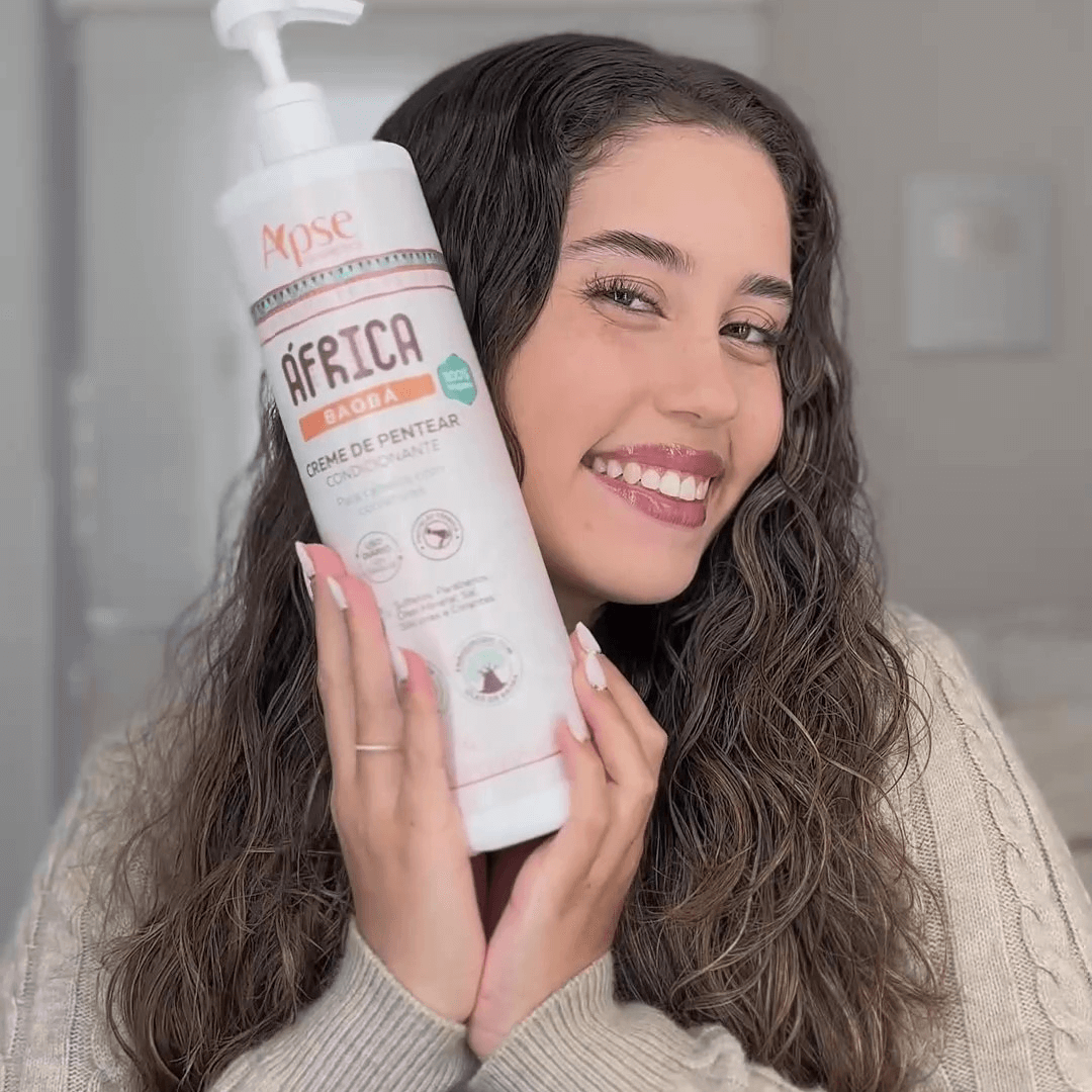 Creme de Pentear África Baobá 500g - No Poo / Low Poo - Ação Condicionante