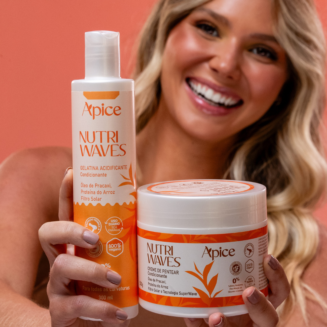 Kit Nutri Waves - Creme de Pentear e Gelatina Ativadora (2 itens)