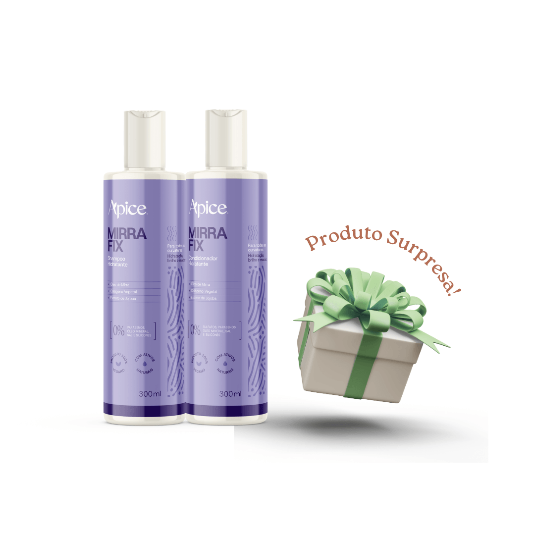 きらきら様LPSION MINERAL ION CARE set Kit Mirra Fix - Shampoo, Condicionador e Produto Supresa (3 ITENS