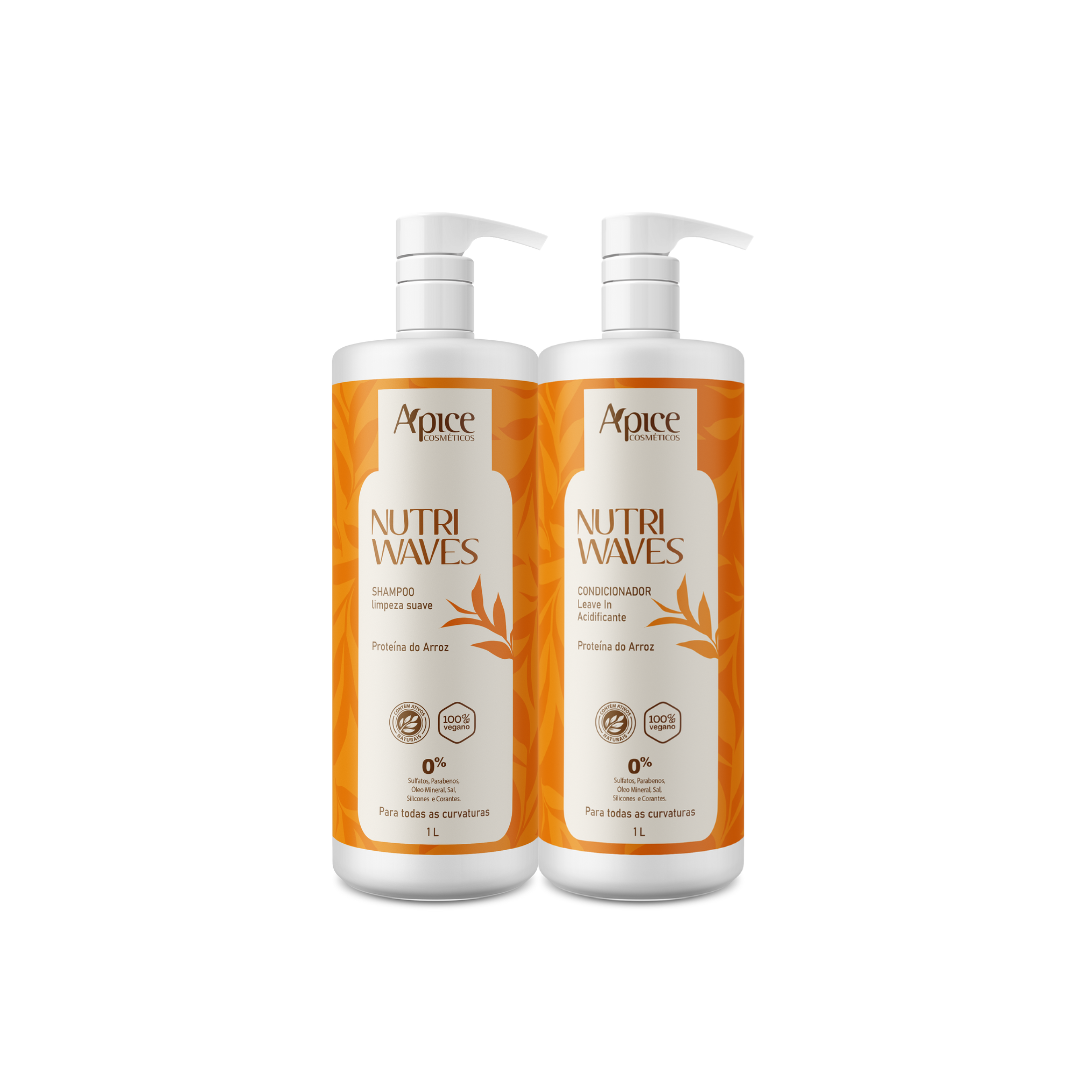 Kitão Onduladas Nutri Waves Higienização - Shampoo e Condicionador (2 itens)