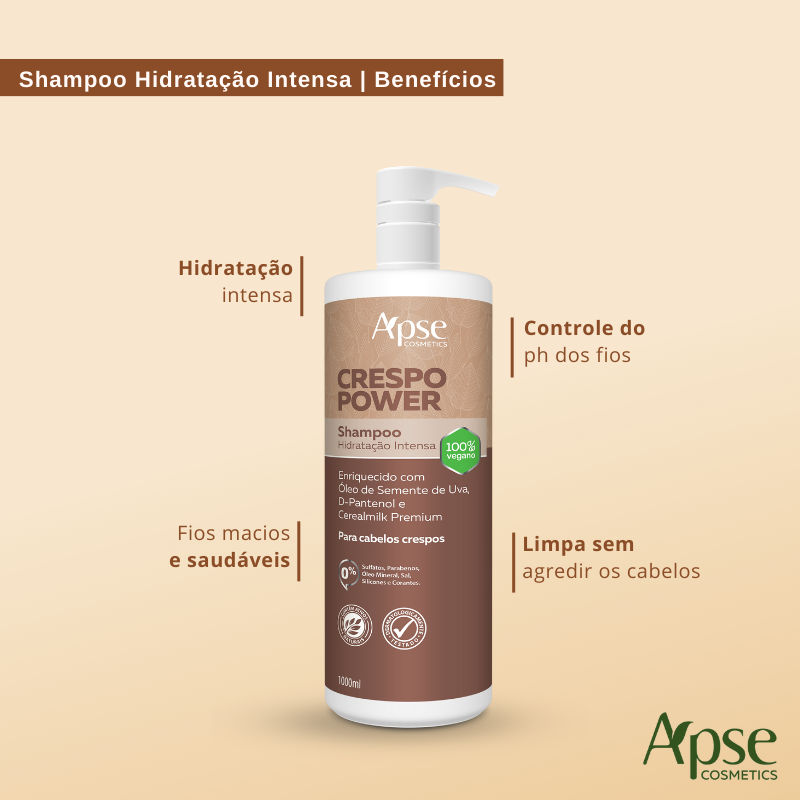 Shampoo Crespo Power Hidratação Intensa 1000 ml