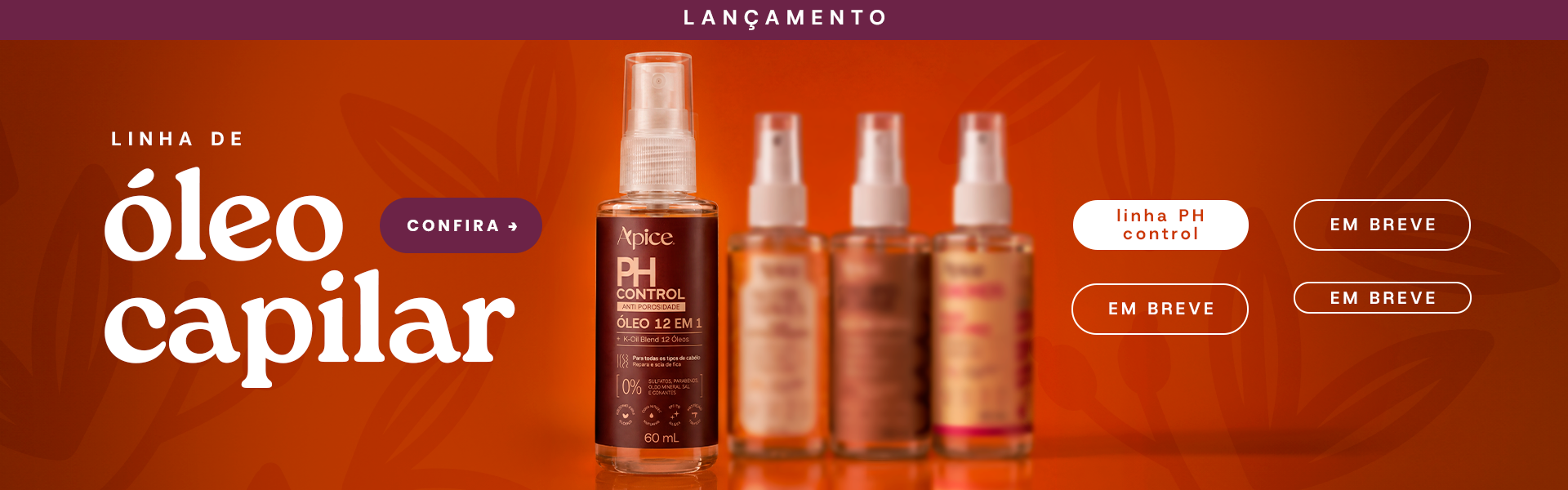 Óleo Antiporosidade PH Control 60ml
