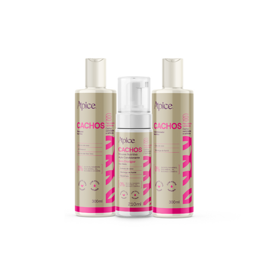 Kit Cachos Essence - Shampoo, Condicionador e Mousse (3 ITENS)