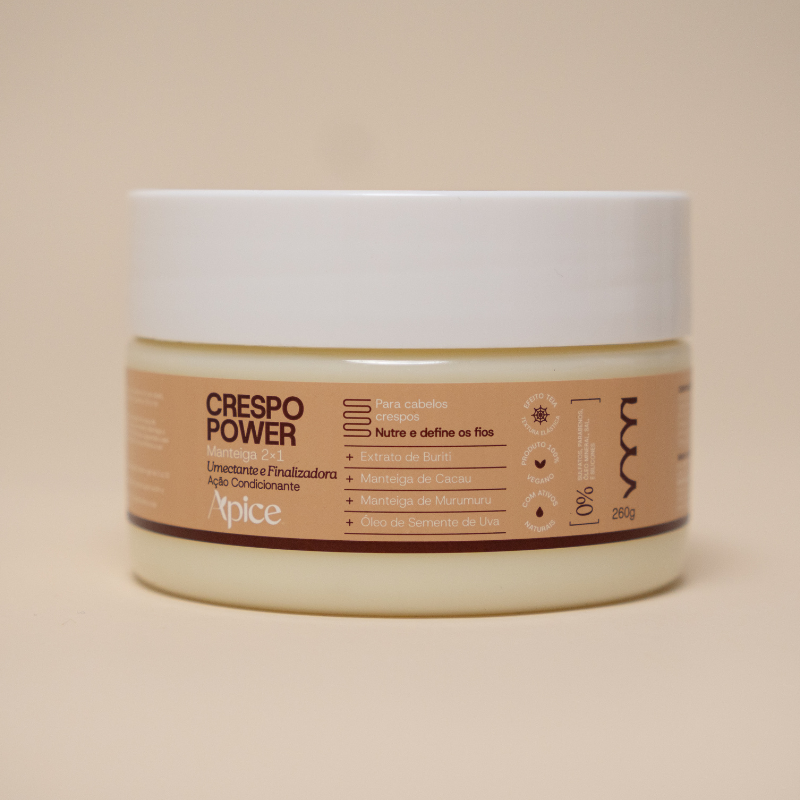 Manteiga 2x1 (Nutritiva e Finalizadora) Crespo Power 260g