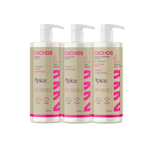 Kitão Cachos Essence - Shampoo, Condicionador e Ativador (3 itens)