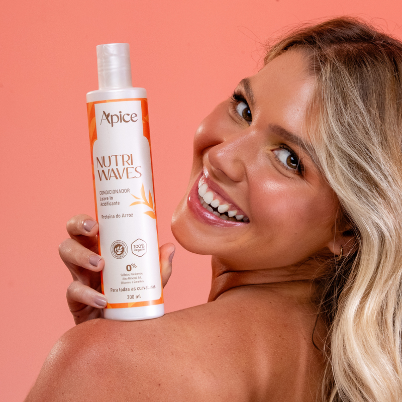 Kit Nutri Waves - Shampoo, Condicionador, Gelatina e Creme de Pentear (4 itens)