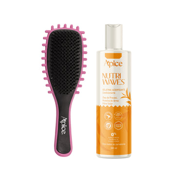 Kit Fitagem Nutri - Escova Rosa e Gelatina
