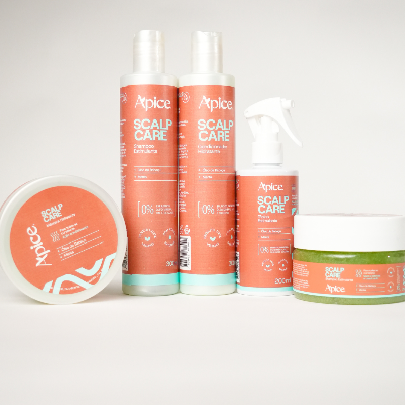 Kit Scalp Care - Shampoo, Condicionador, Máscara, Shampoo em pasta e Tônico (5 ITENS)