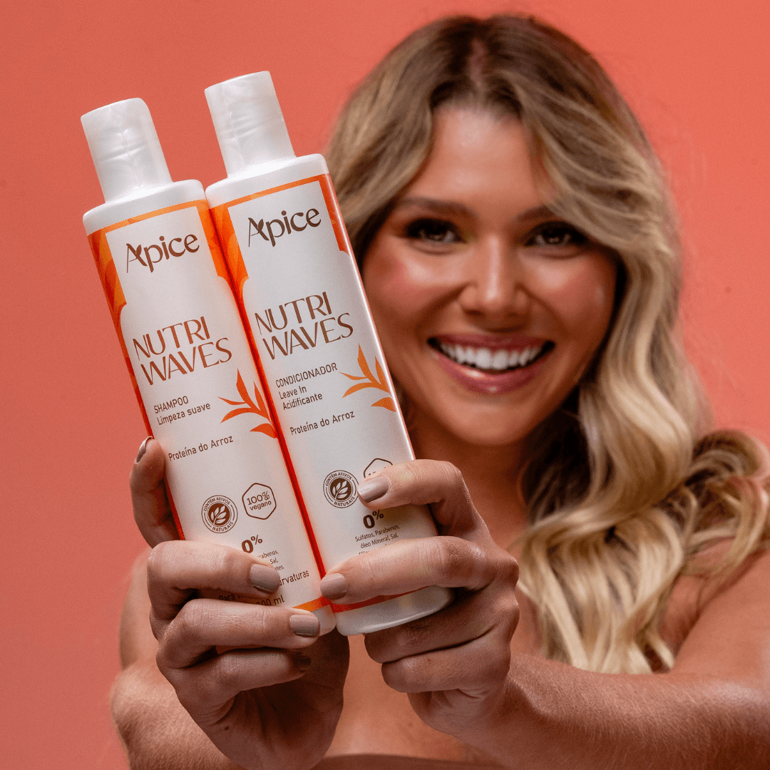 Kit Onduladas Nutri Waves - Shampoo, Condicionador, Máscara e Creme de Pentear (4 ITENS)