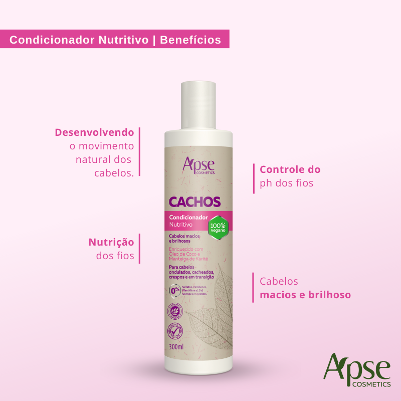 Kit Cachos PH- Shampoo, Condicionador, Gelatina, PH Control e Ativador (5 ITENS)