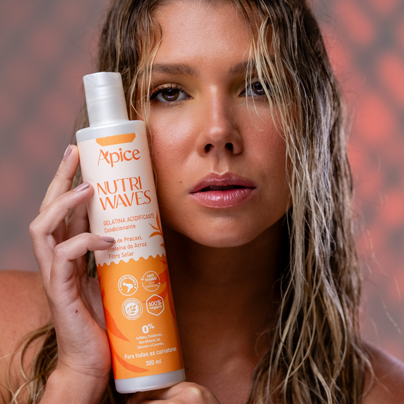 Kit Nutri Waves - Shampoo, Condicionador, Gelatina e Creme de Pentear (4 itens)