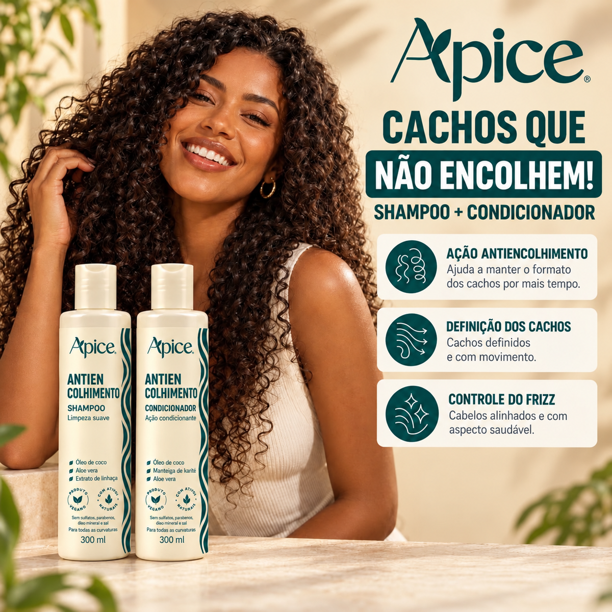 Antiencolhimento Shampoo e Condicionador