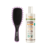 Kit Fitagem África - Escova Lilás e Gelatina