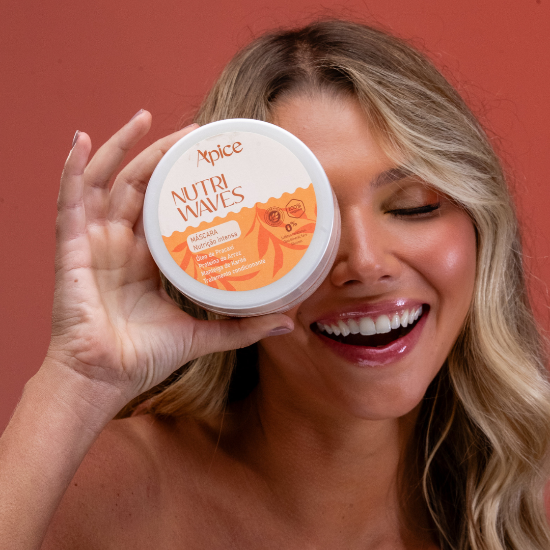 Kit Onduladas Nutri Waves - Shampoo, Condicionador, Gelatina, Máscara e Creme de Pentear (5 ITENS) - Vendah