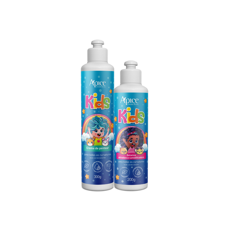 Kit KiDS Finalização - Creme de Pentear e Gelatina Ativadora (2 itens)