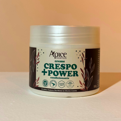 Creme de Pentear Crespo +Power 500g - No Poo / Low Poo - Ação Condicionante