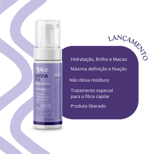 Mousse Mirrafix 210 ml – Apice Cosmeticos