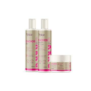 Kit Cachos Essence - Shampo, Gelatina e Máscara (3 itens)