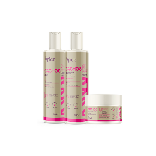 Kit Cachos Essence - Shampo, Gelatina e Máscara (3 itens)