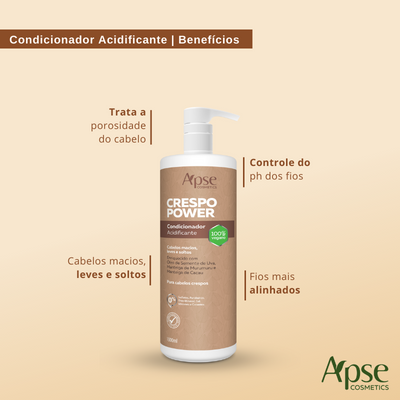 Kitão Crespo Power - Co Wash, Condicionador, Máscara e Creme de Pentear (4 ITENS)