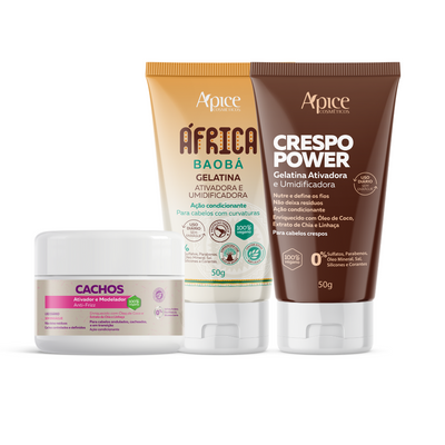 kit minis - ativador e gel (3 itens)