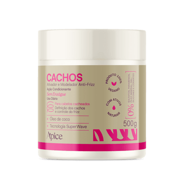 Ativador e Modelador Anti-Frizz Cachos Essence 500g