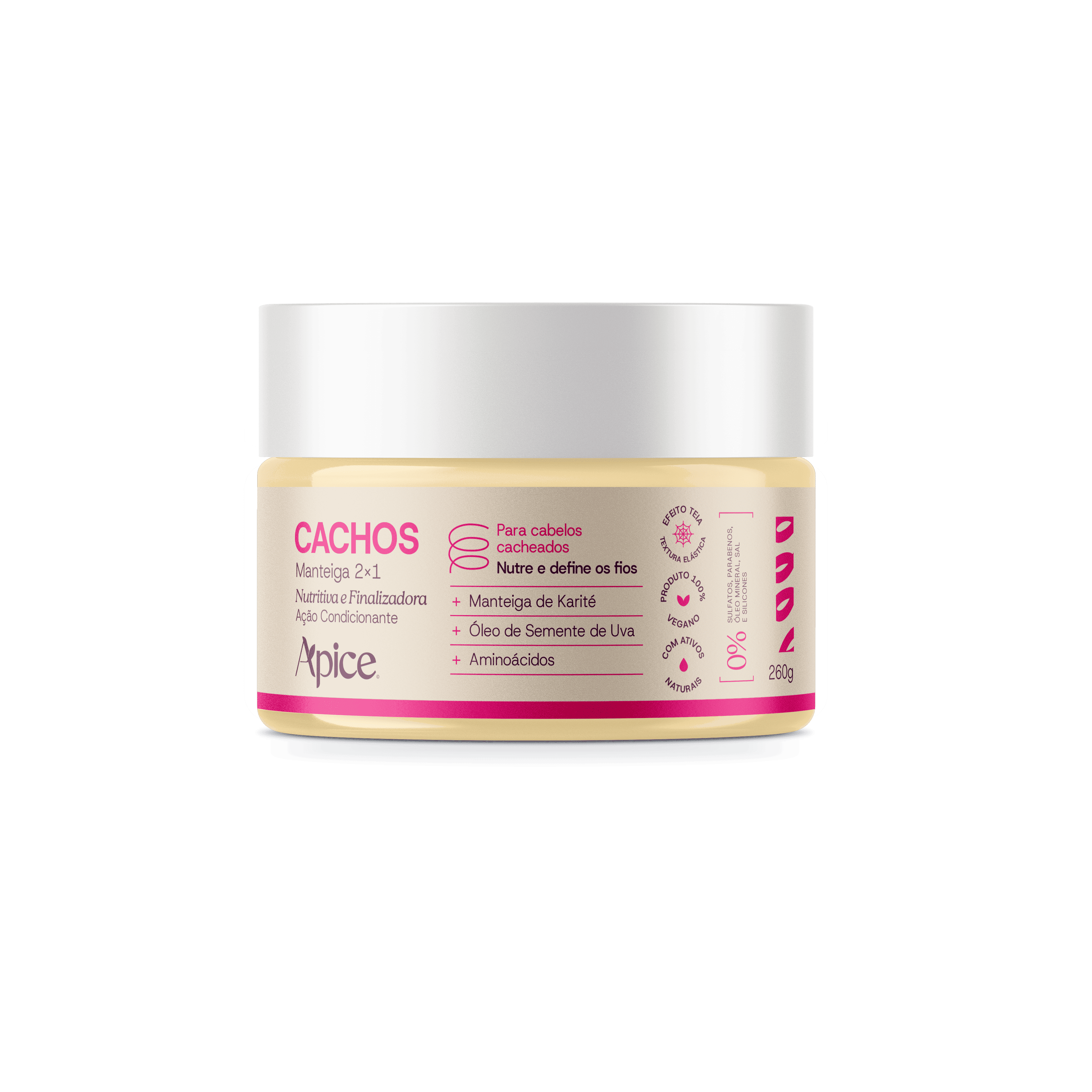 Manteiga 2x1 (Nutritiva e Finalizadora) Cachos 260g