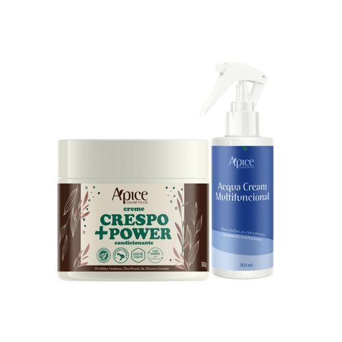 Kit Creme de Pentear Crespo + Power e Acqua Cream (2 itens