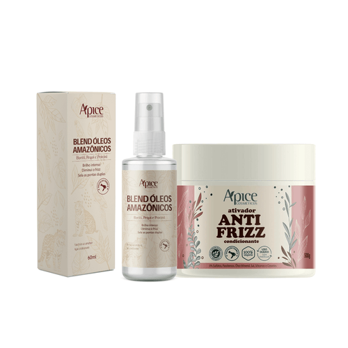 Kit Ativador Anti Frizz e Blend de óleos Amazônicos (2 itens