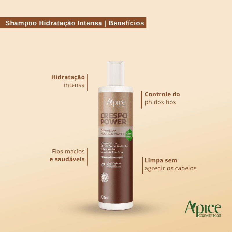 Kit Crespo Power - Shampo, Máscara e Gelatina (3 itens)