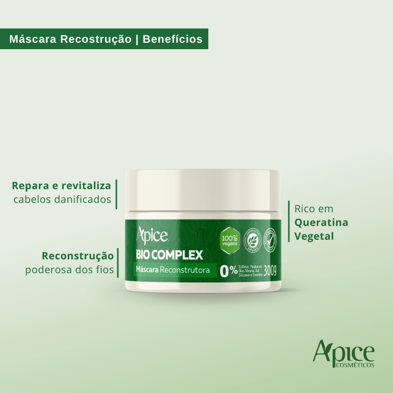 Kit Máscaras Bio Complex 300g (3 itens) – Apice Cosmeticos