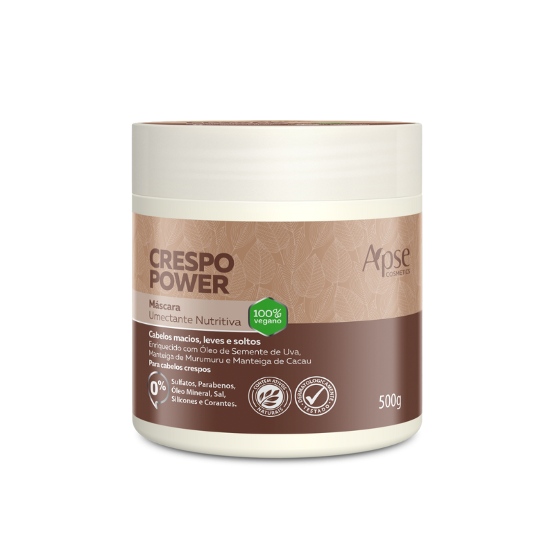 Máscara Crespo Power Umectante Nutritiva 500g - Tratamento Condicionante