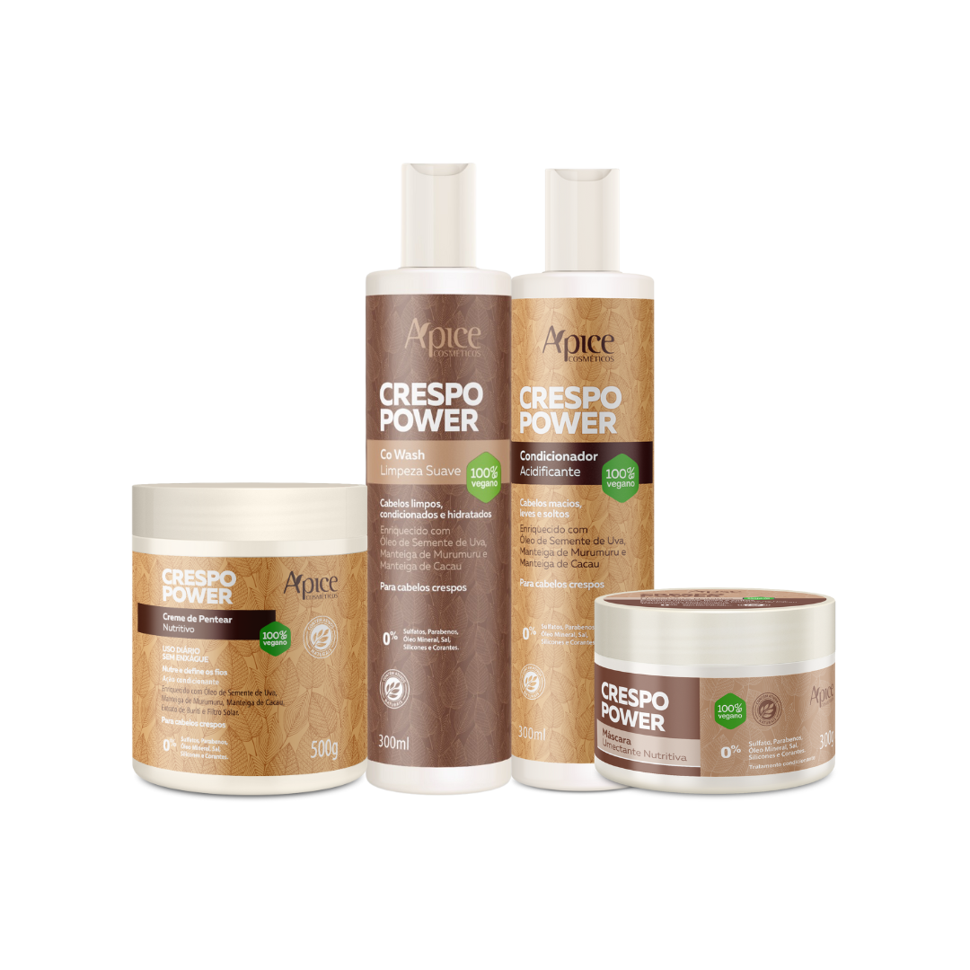 Kit Crespo Power - Co Wash, Condicionador, Máscara e Creme de Pentear (4 ITENS) - Image 1