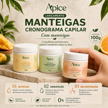 Cronograma Capilar com Manteigas
